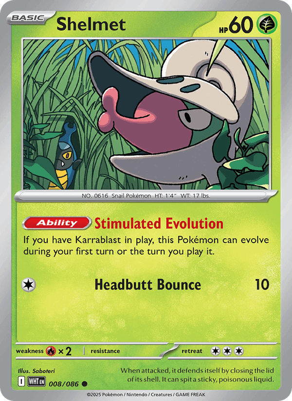 Shelmet (Poke Ball Pattern) - White Flare