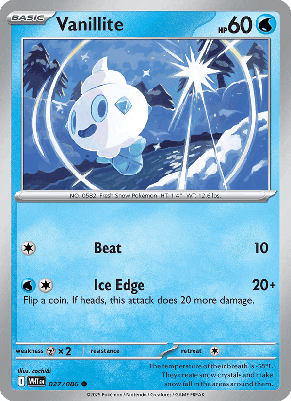 Vanillite (Poke Ball Pattern) - White Flare
