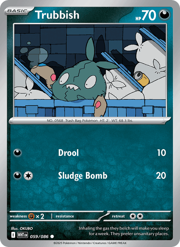 Trubbish (Poke Ball Pattern) - White Flare