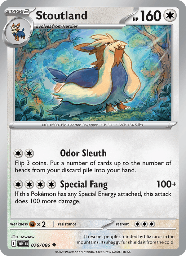 Stoutland (Poke Ball Pattern) - White Flare