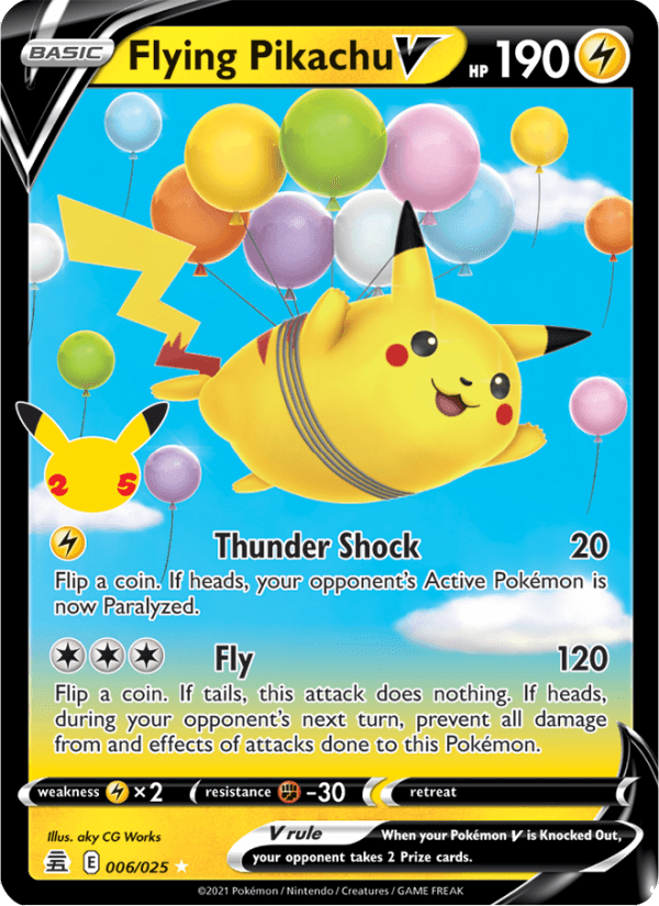Flying Pikachu V - Celebrations