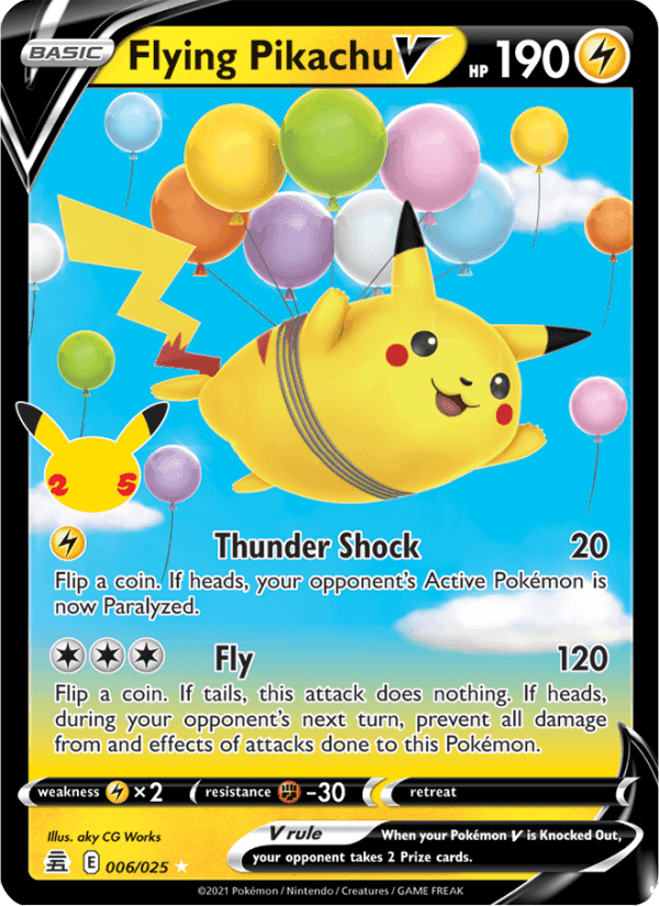 Flying Pikachu V - Celebrations
